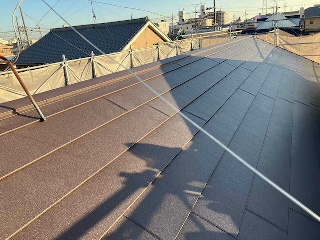 屋根材撤去後・施工後